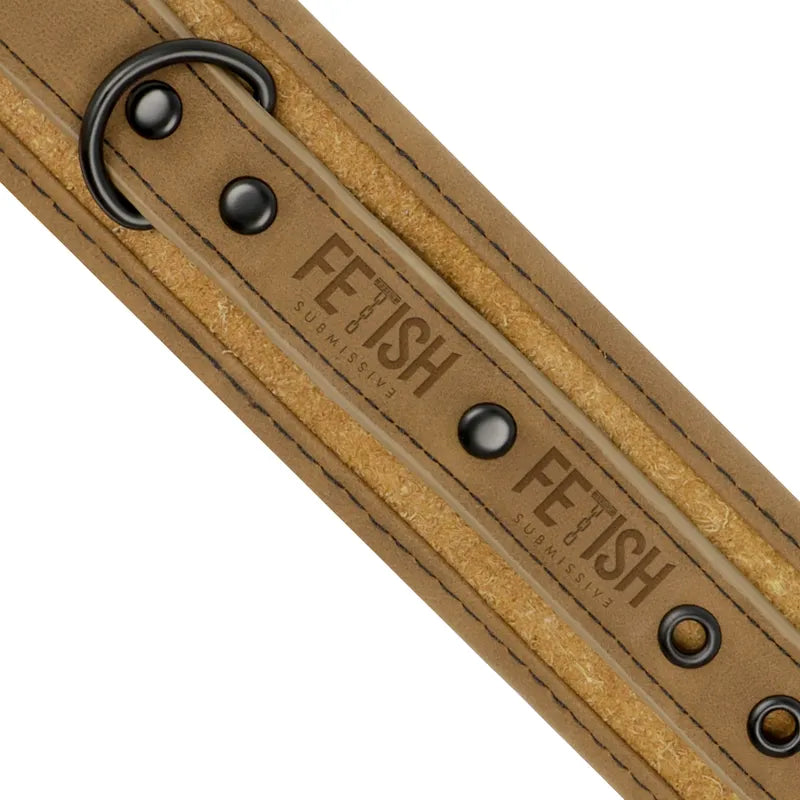 Menottes Bdsm En Cuir Vegan Réglables