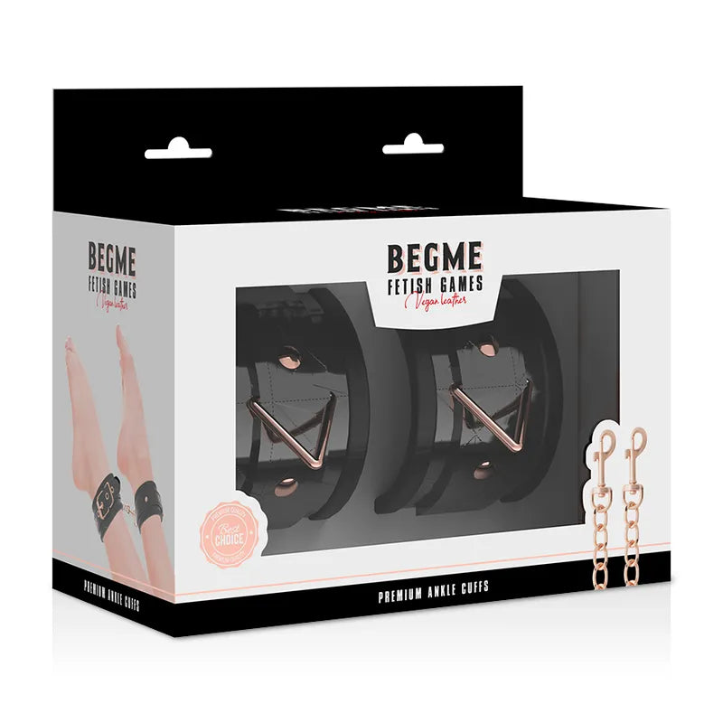 Menottes Chevilles Cuir Vegan Bdsm Élégantes