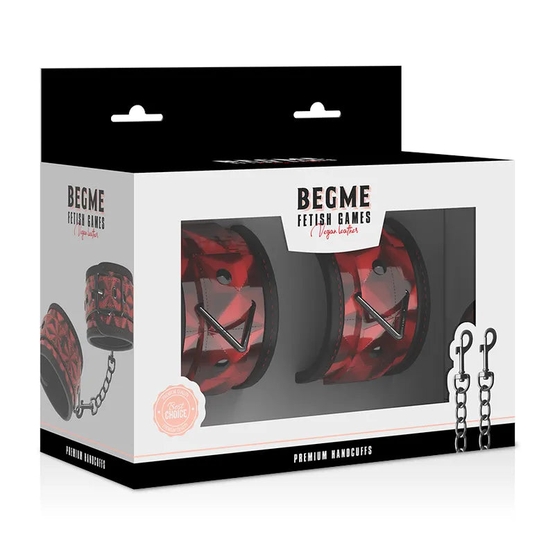 Menottes En Cuir Vegan Sans Nickel Bdsm