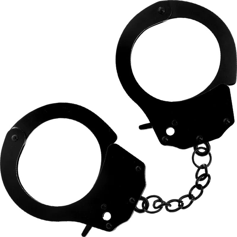 Menottes Métal Noir Bdsm Ajustables