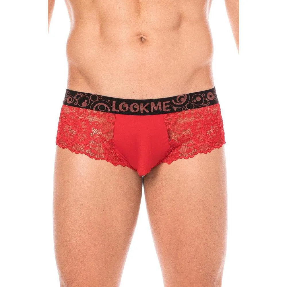 Mini Pant Dentelle Rouge Confortable