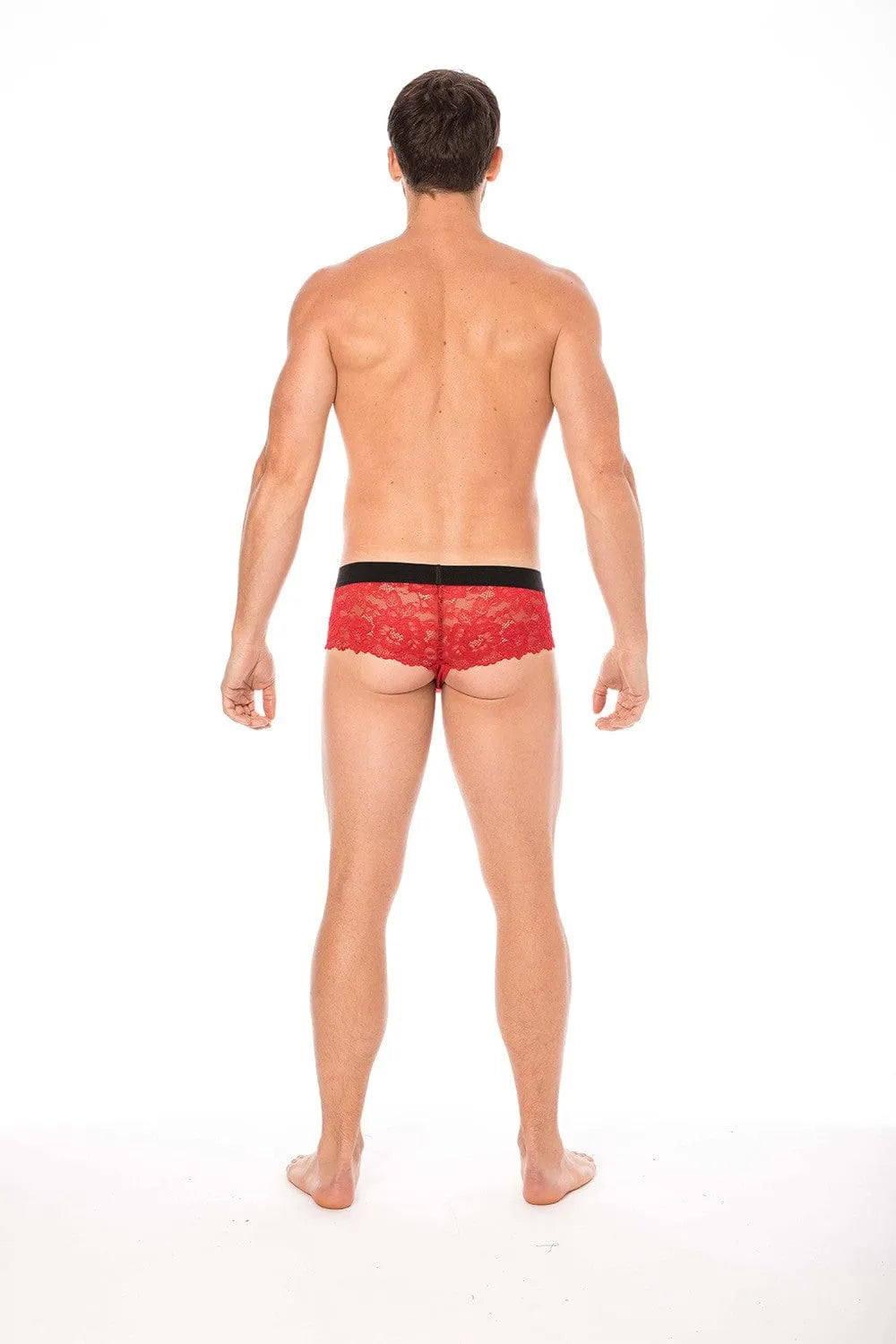 Mini Pant Dentelle Rouge Confortable