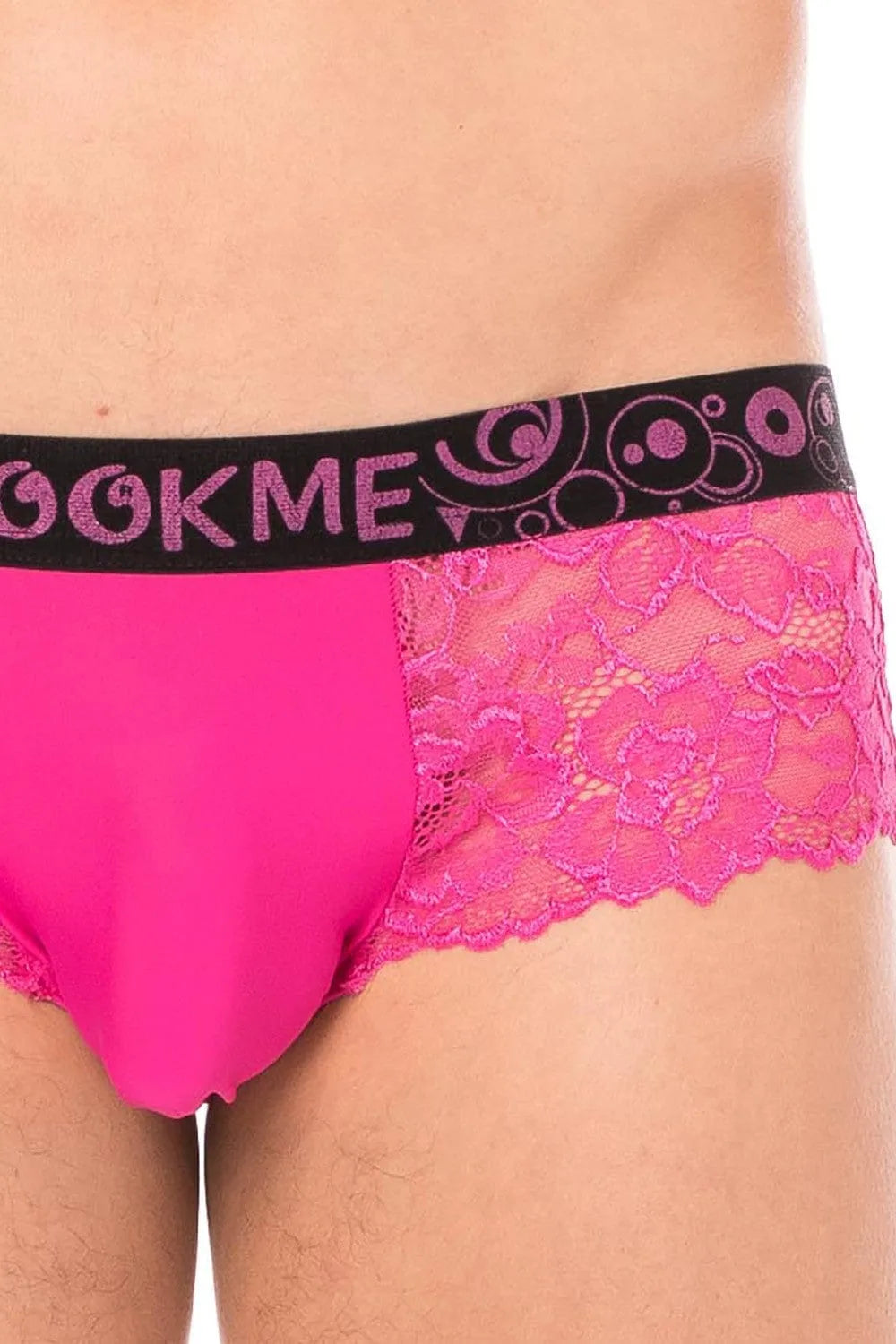 Mini Pant Magenta Dentelle Florale Confortable
