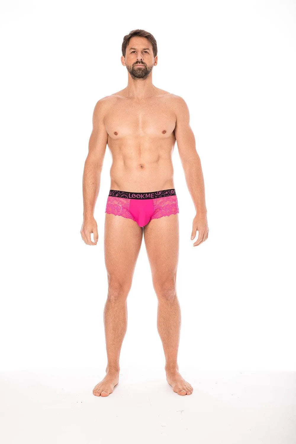 Mini Pant Magenta Dentelle Florale Confortable