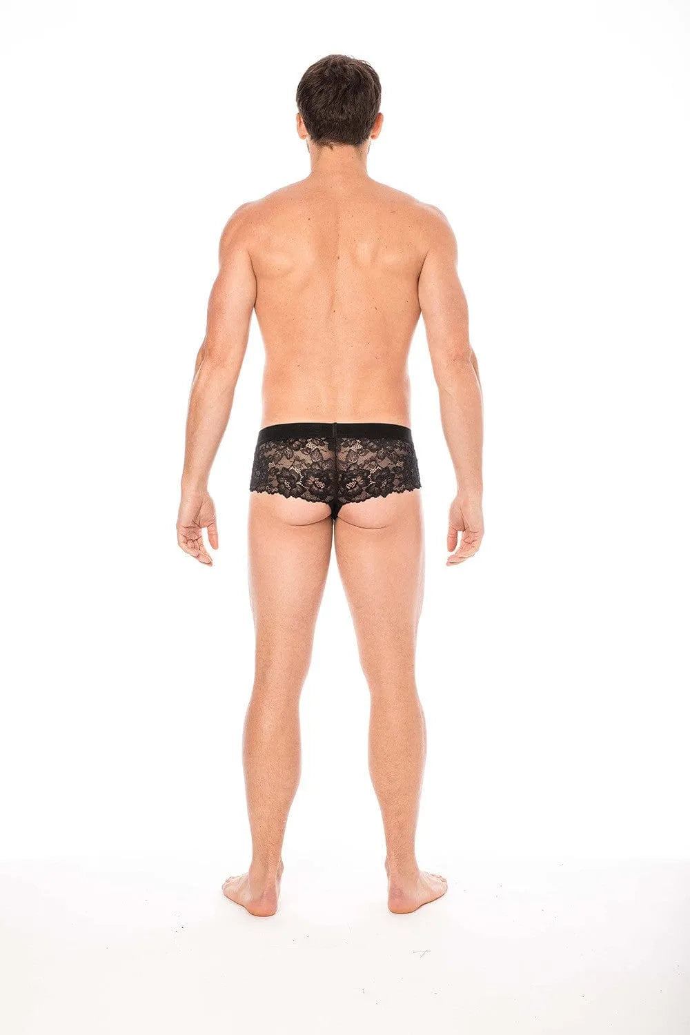Mini Pant Noir Dentelle Florale Confortable