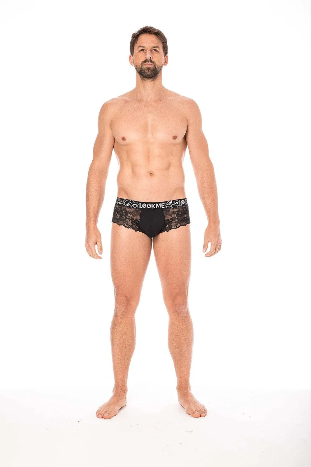 Mini Pant Noir Dentelle Florale Confortable