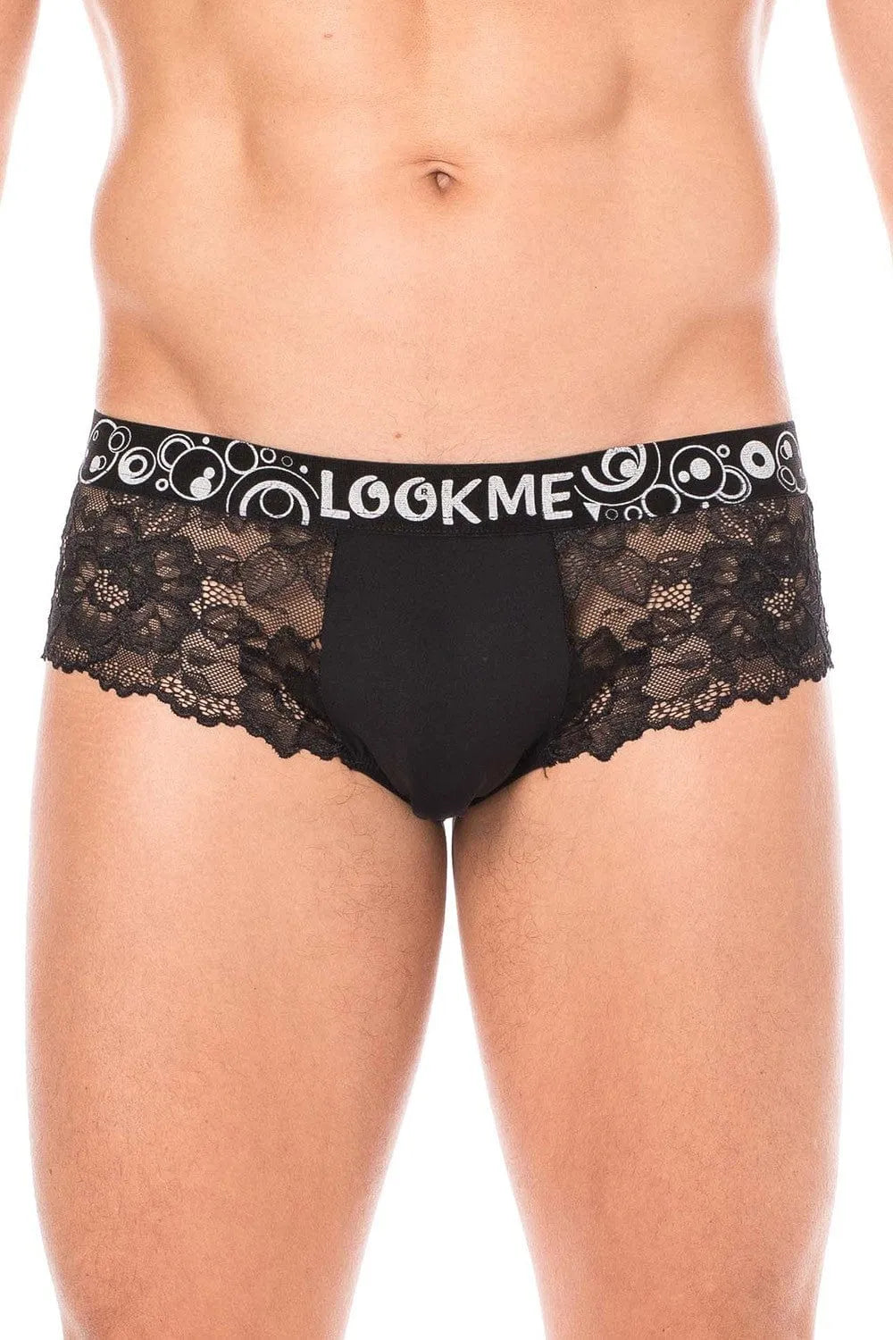 Mini Pant Noir Dentelle Florale Confortable