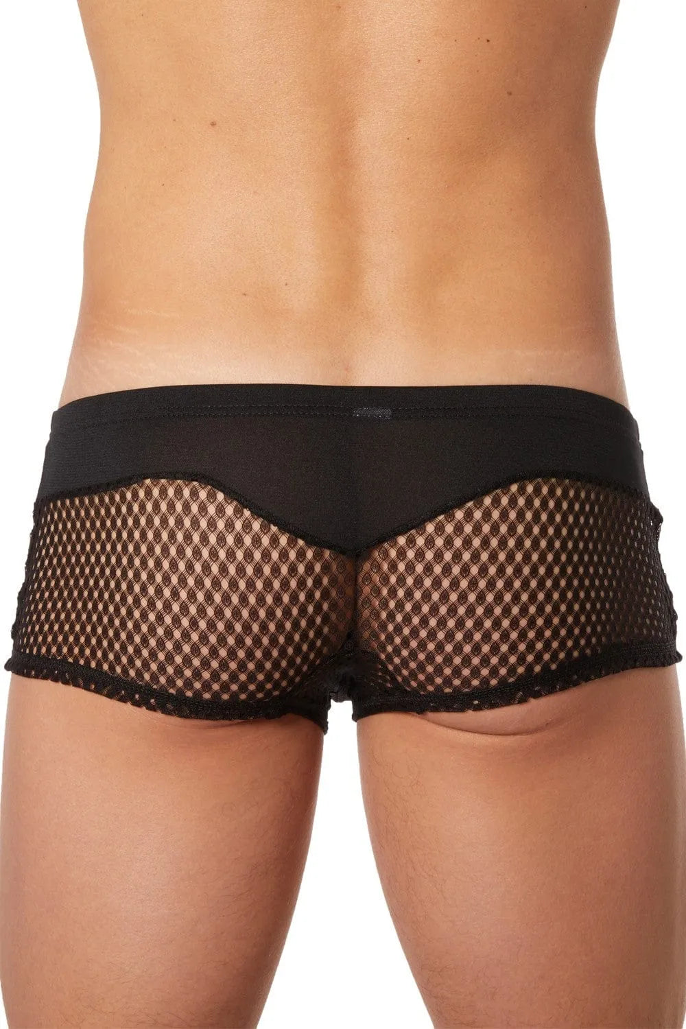 Mini Pant Noir Résille Sexy Lingerie