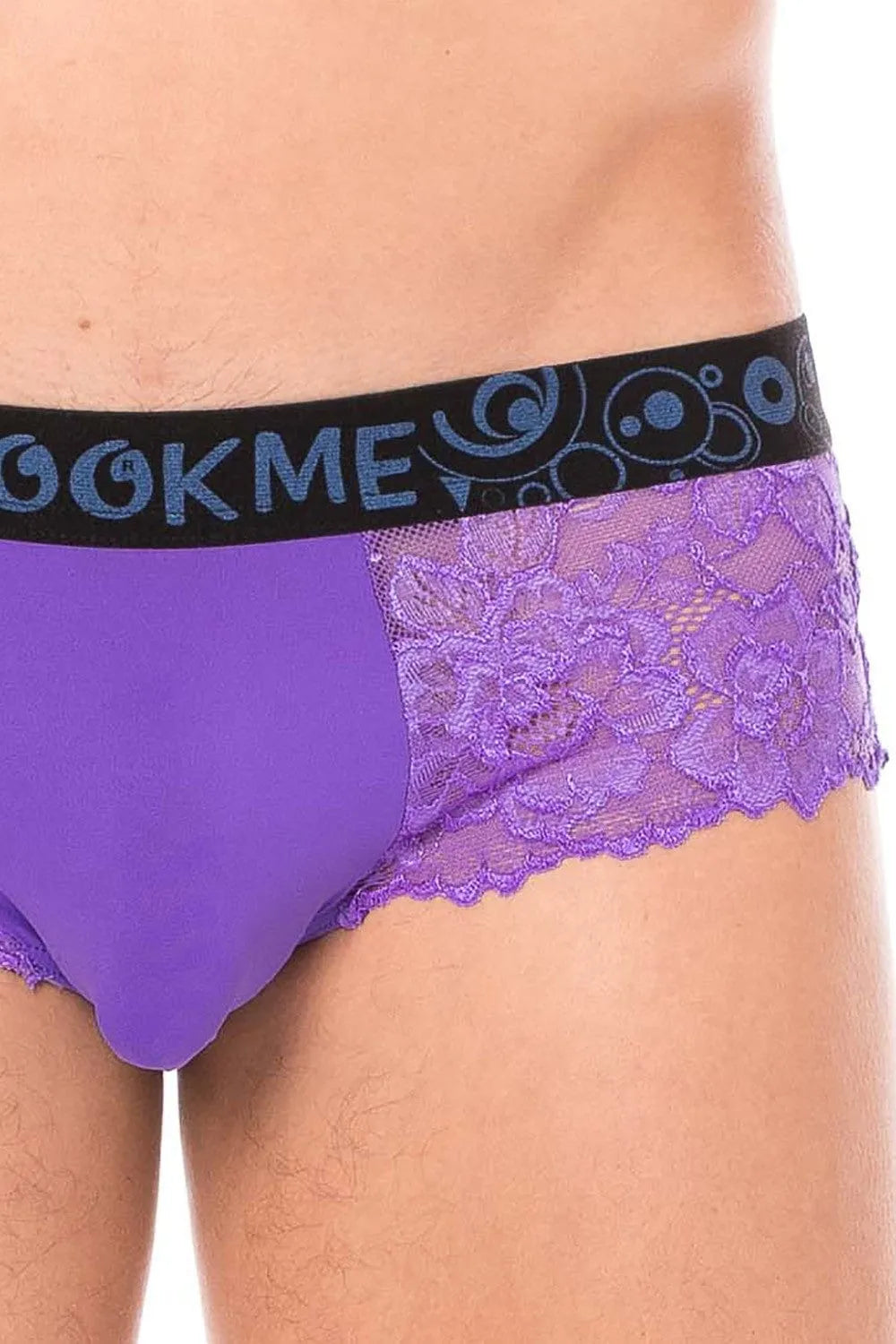Mini Pant Violet Dentelle Florale Confortable