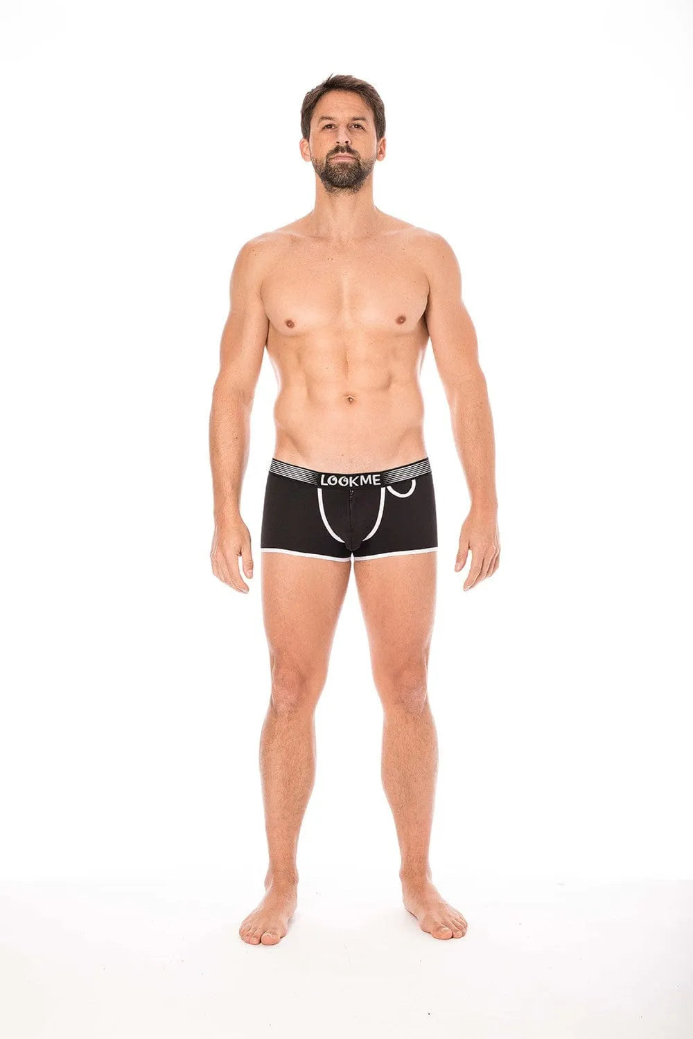 Mini Pants Noir Échancré Urban Confortable