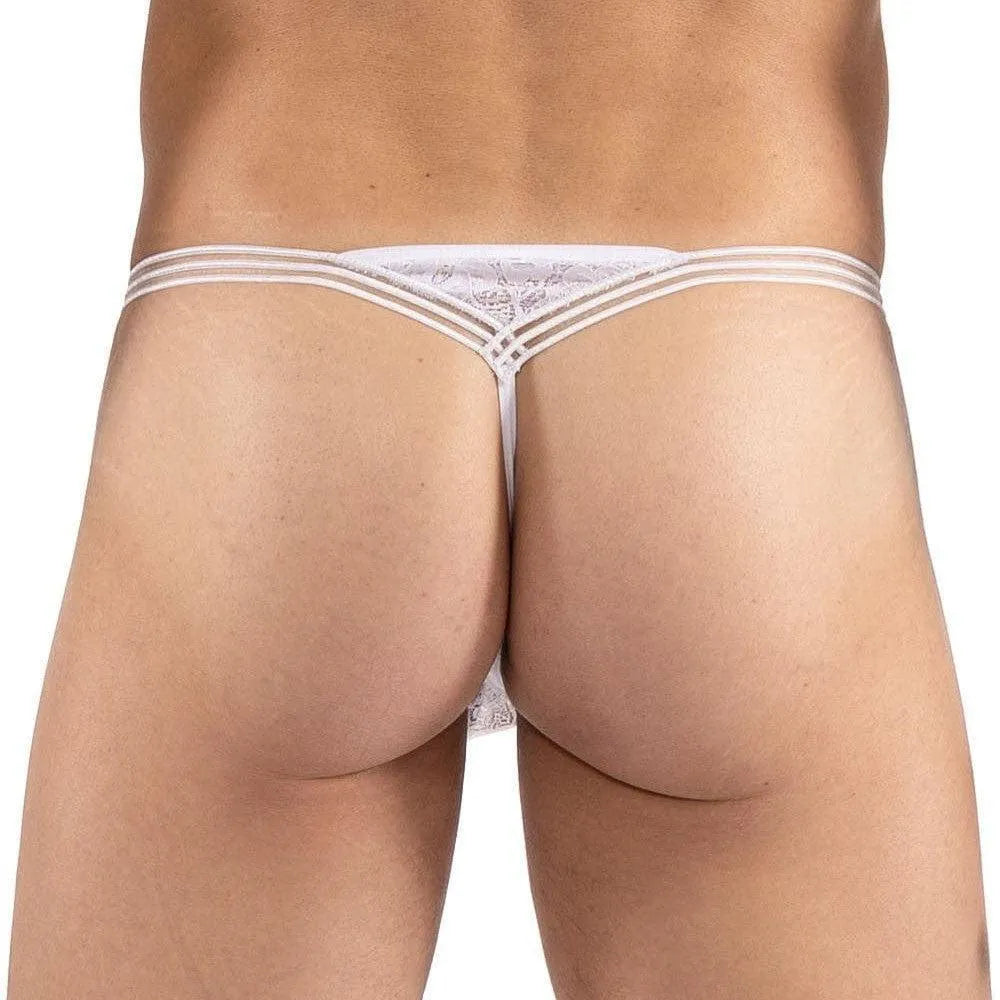 Mini String Dentelle Blanche Homme Lookme