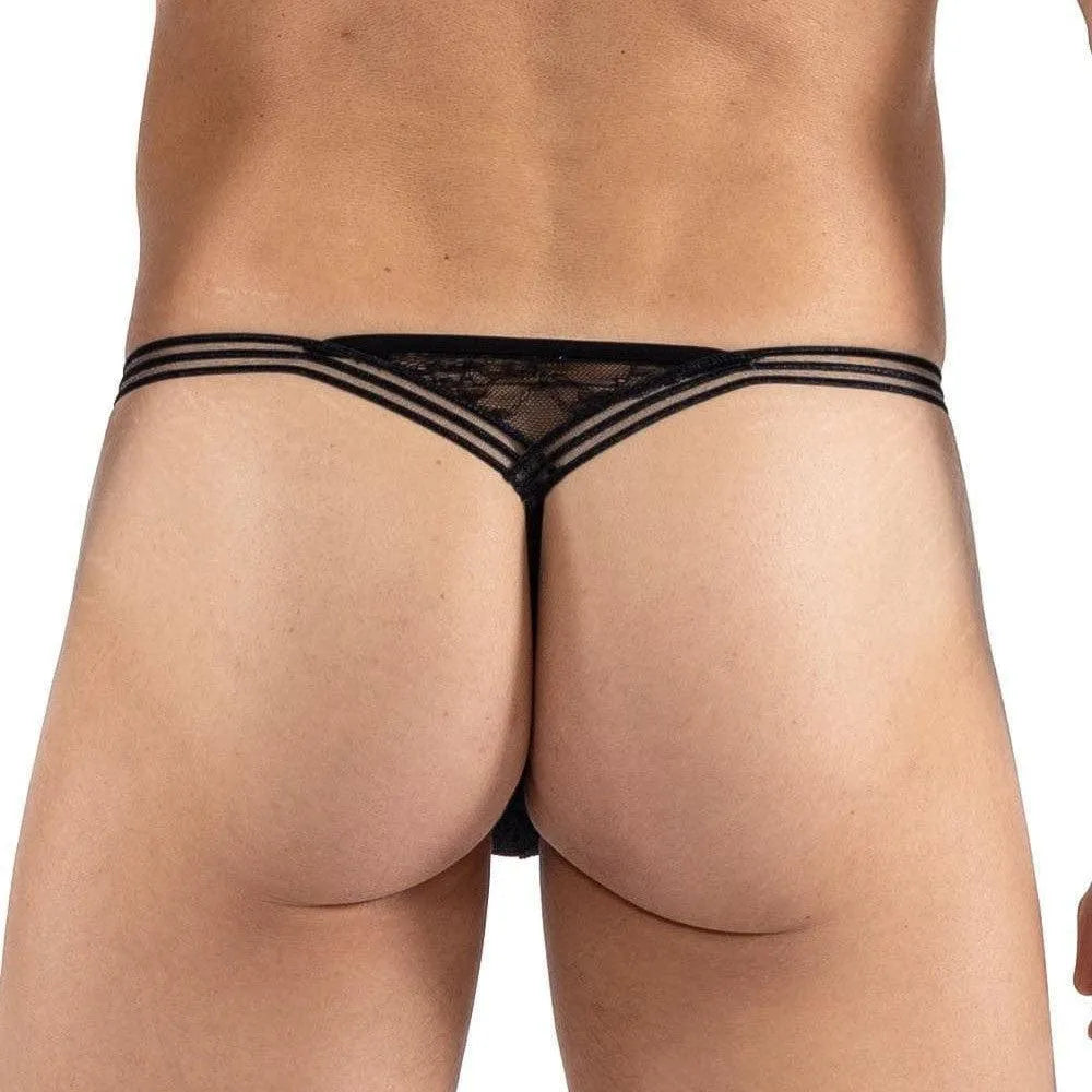 Mini String Dentelle Noire Homme Sensuel Lookme