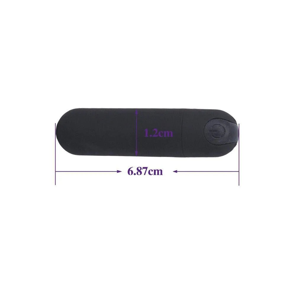 Mini Vibromasseur Clitoridien Waterproof Silicone Noir