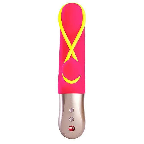 Mini Vibromasseur Silicone Jaune Fluo