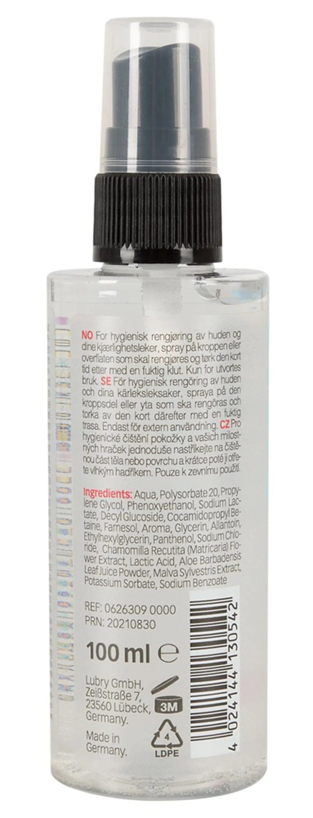 Nettoyant Doux Sans Alcool Pour Parties Intimes Et Sextoys