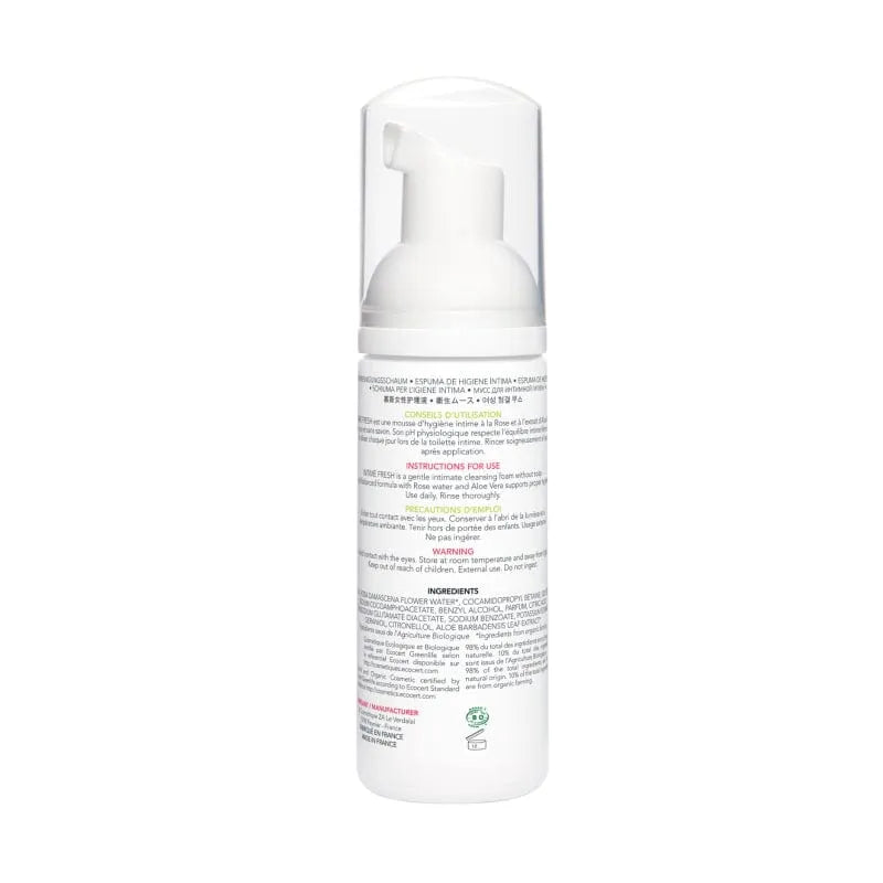 Nettoyant Intime Bio Mousse Apaisante Rose Aloe Vera