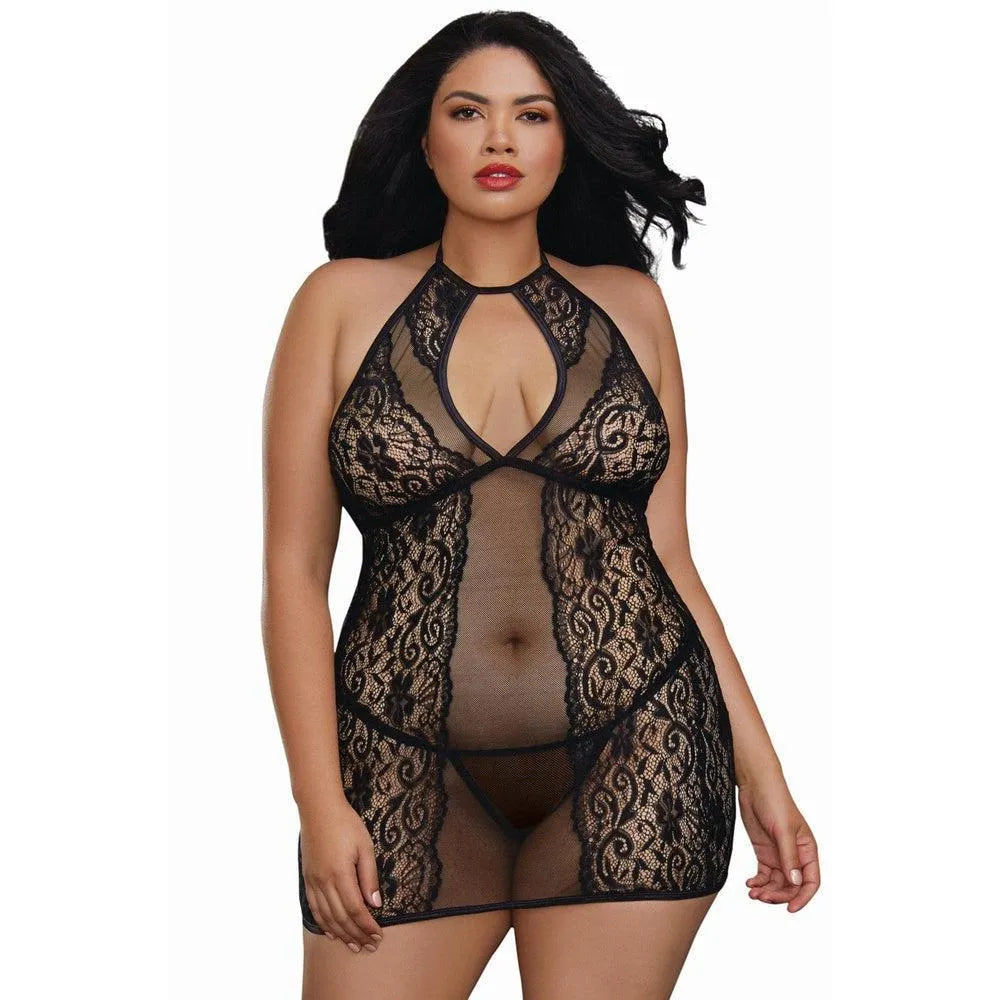 Nuisette Dentelle Grande Taille