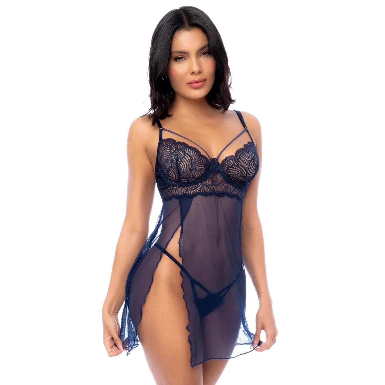 Nuisette Dentelle Moderne Avec Armatures