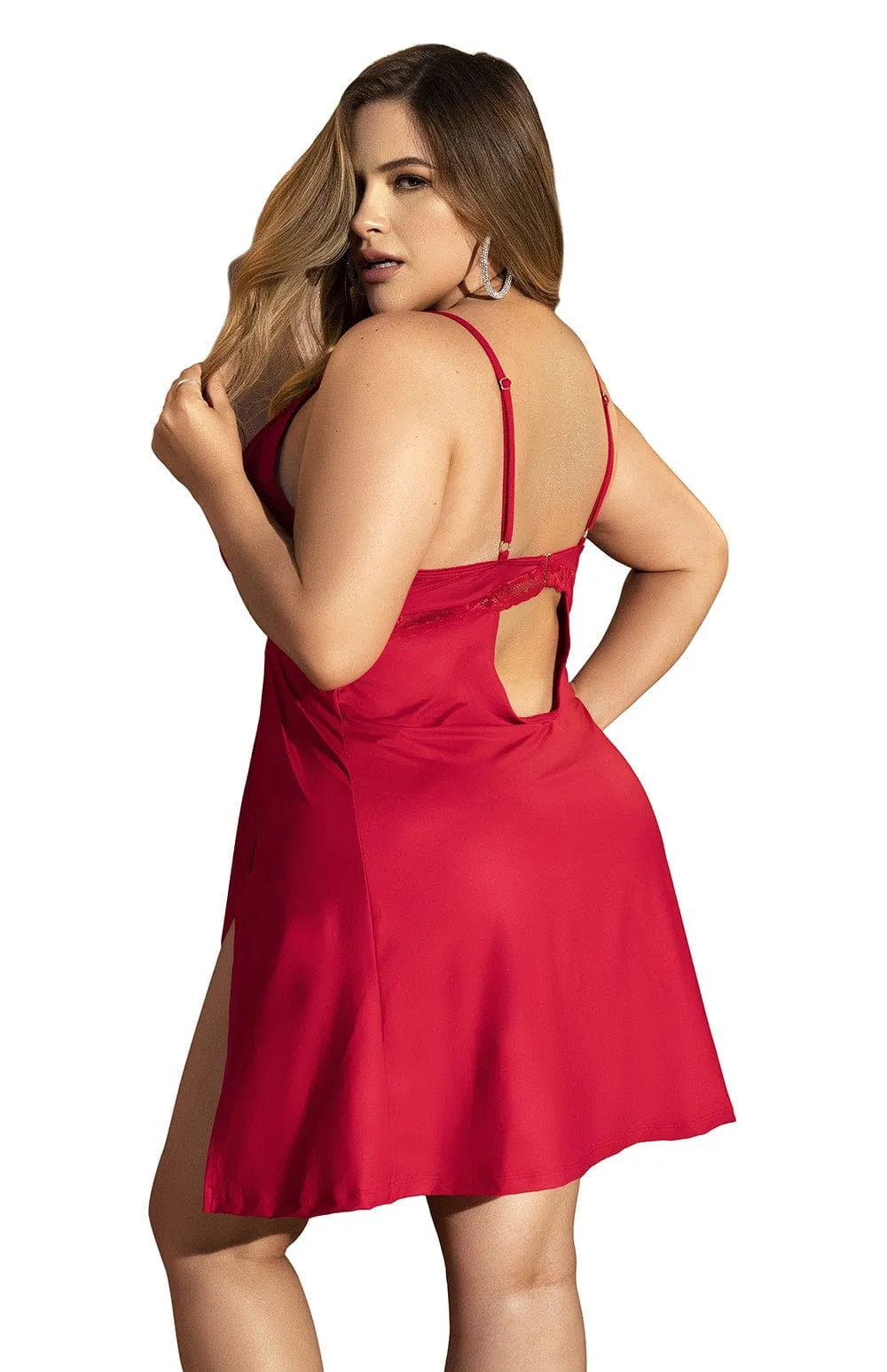 Nuisette Grande Taille Rouge