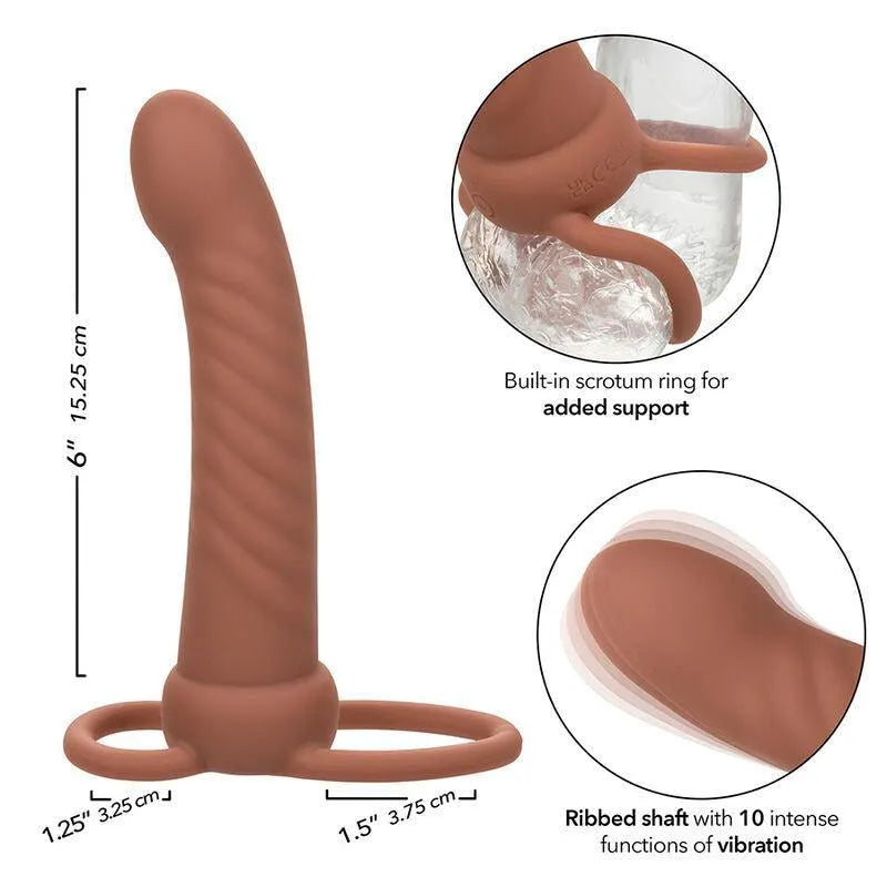 Pénétrateur Double Silicone Imperméable Rechargeable