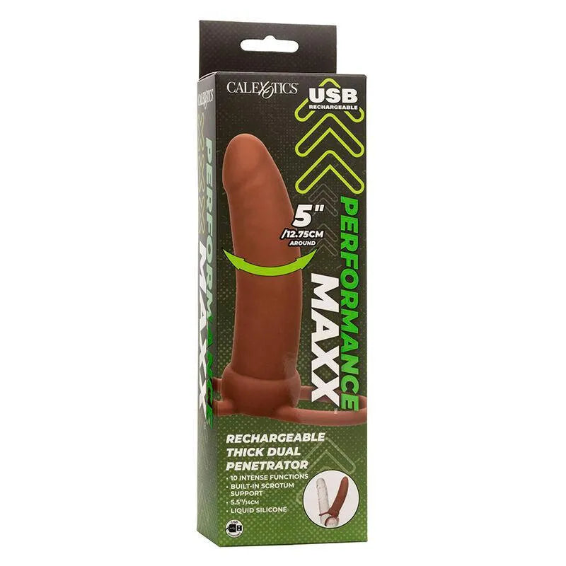 Pénétrateur Double Silicone Rechargeable Étanche