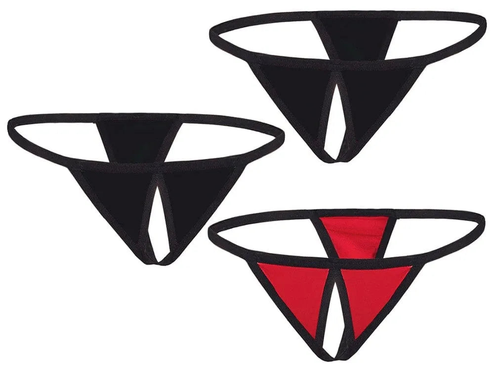 Pack De Strings Ouverts Polyester Spandex