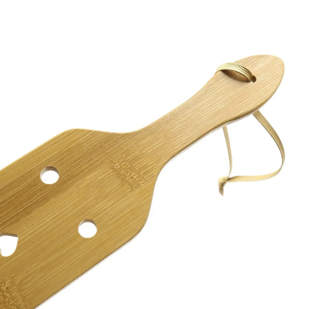 Paddle En Bambou Naturel Avec Motifs Cœur