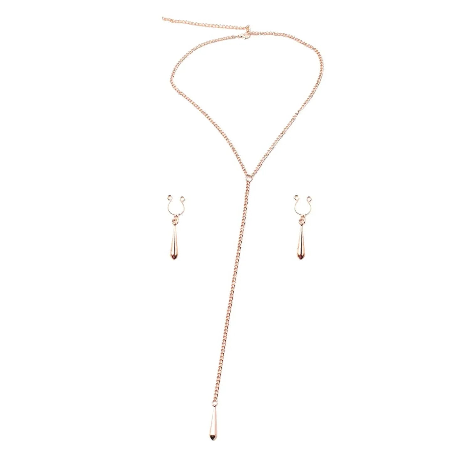 Parure Bijoux Corps Rose Doré Inoxydable