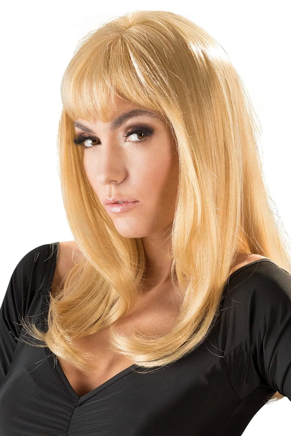 Perruque Blonde Naturelle Haute Qualité 45 Cm