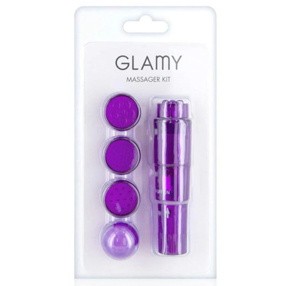 Petit Vibromasseur Clitoris 4 Têtes Changeables