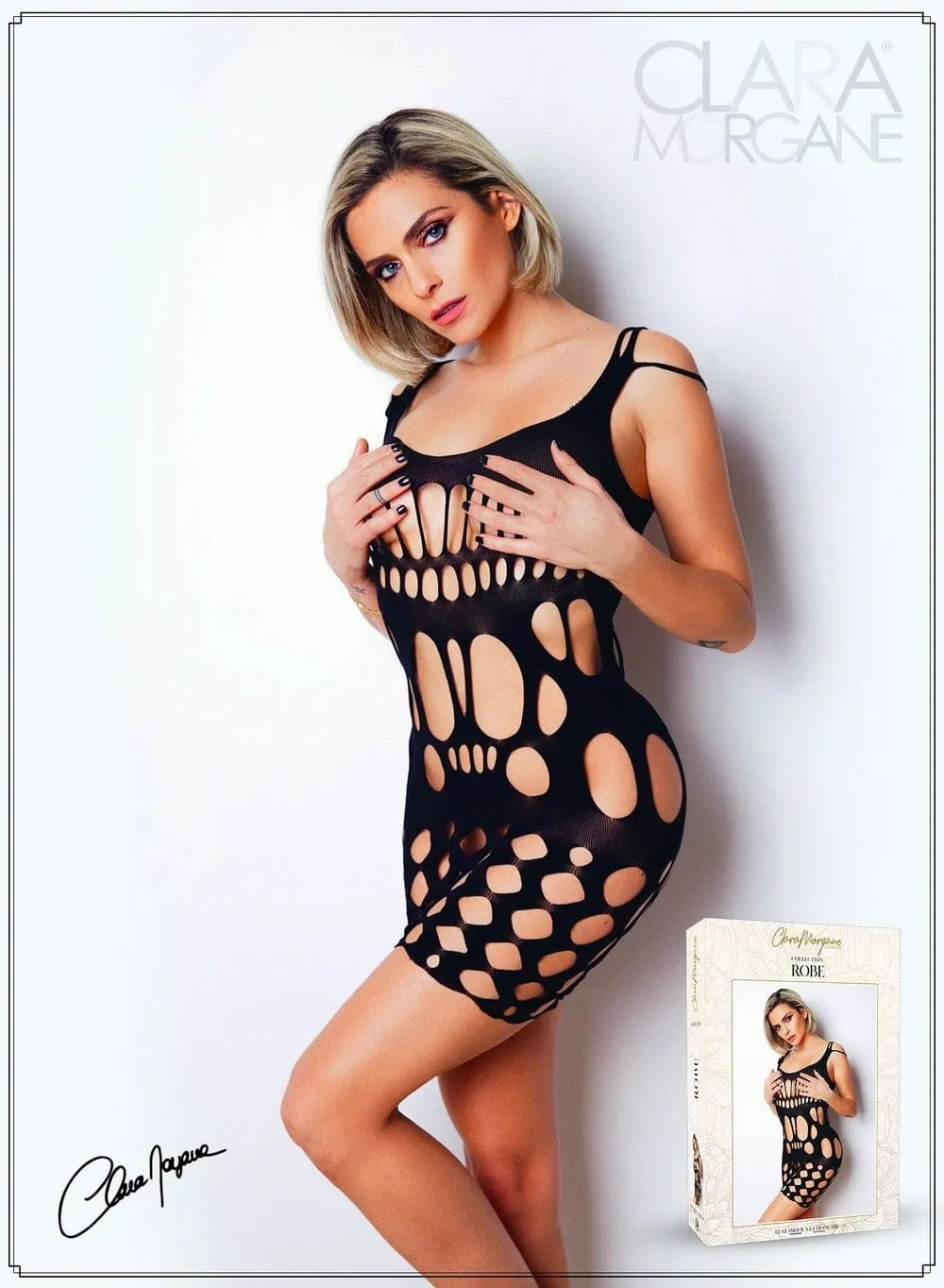 Petite Robe Noire Moulante Clara Morgane