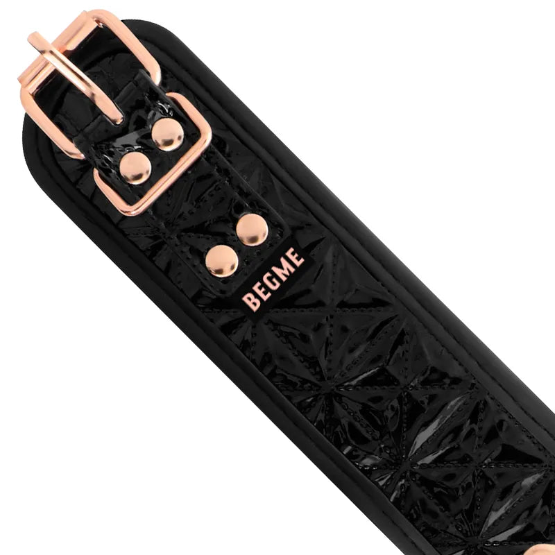 Collier Bdsm Cuir Végétalien Sans Nickel