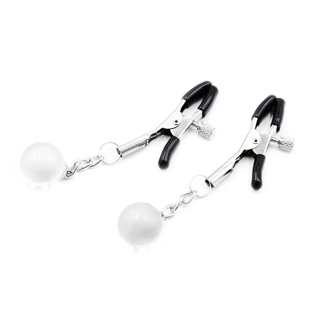 Pinces À Seins Relégables En Acier Avec Strass