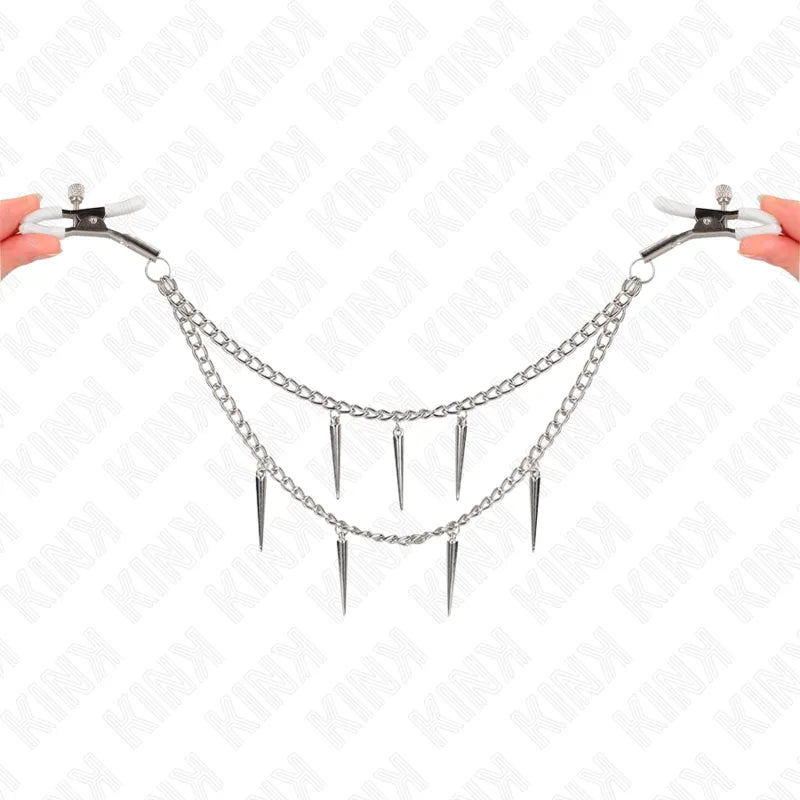 Pinces À Tétons Bdsm En Métal Ajustables