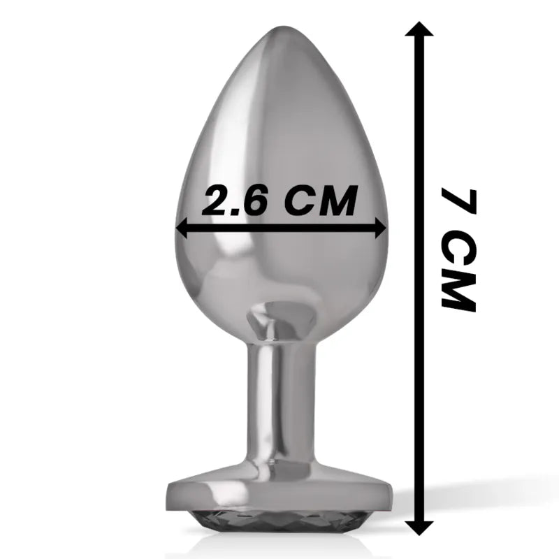Plug Anal Bijou Diamant Métal Bleu