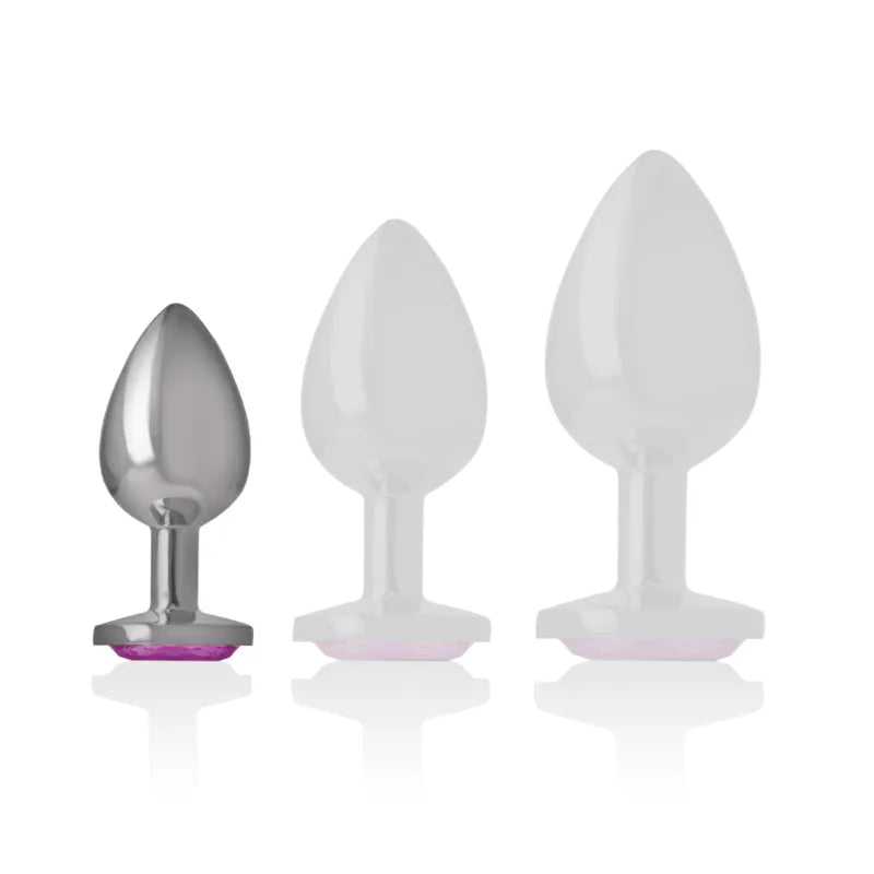 Plug Anal Diamant Métal Bleu Glamour