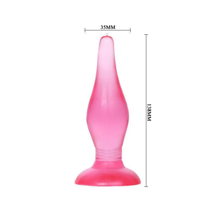 Plug Anal En Gélatine Avec Ventouse