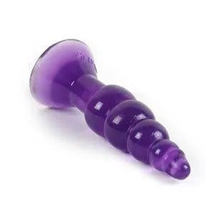 Plug Anal En Gelatina Lilas Avec Ventouse