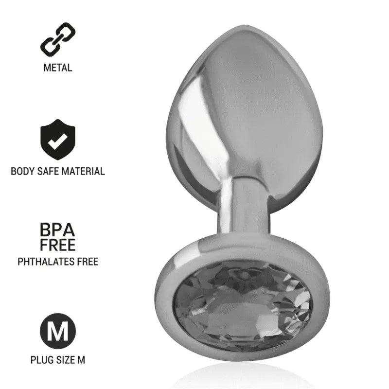 Bijou Anal Métal Diamanté Luxe Stimulation