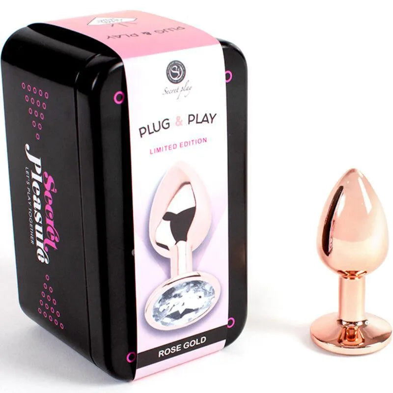 Plug Anal En Métal Rose Or Ultra-Lisse