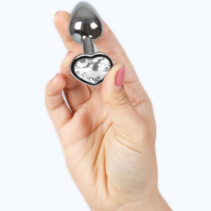Plug Anal En Métal Ultra-Lisse Cristal Clair