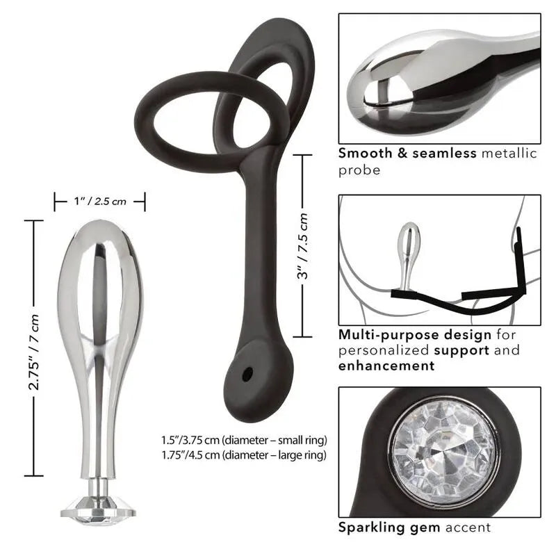 Plug Anal En Silicone Avec Sonde Métallique