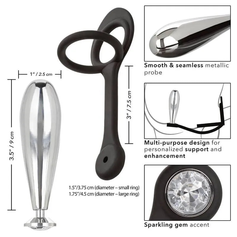 Plug Anal En Silicone Avec Sonde Métallique