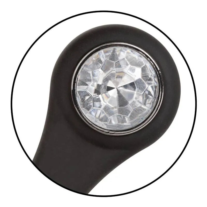 Plug Anal Perlé En Métal Avec Rehausseur En Silicone