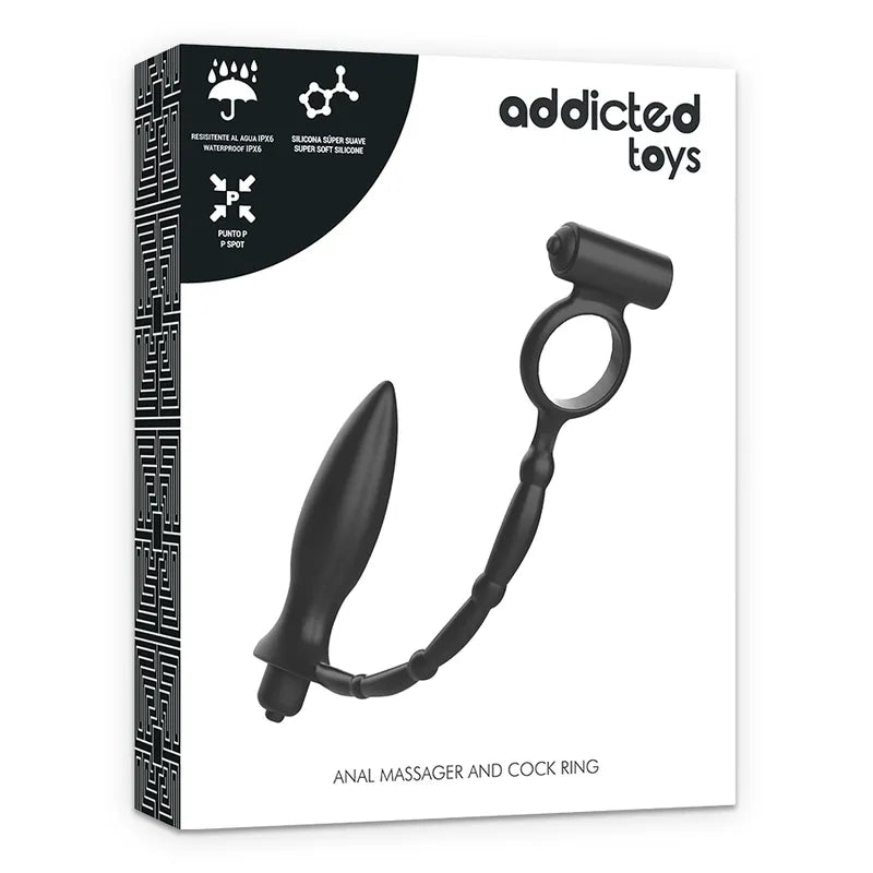 Plug Anal Silicone Débutant Avec Cockring