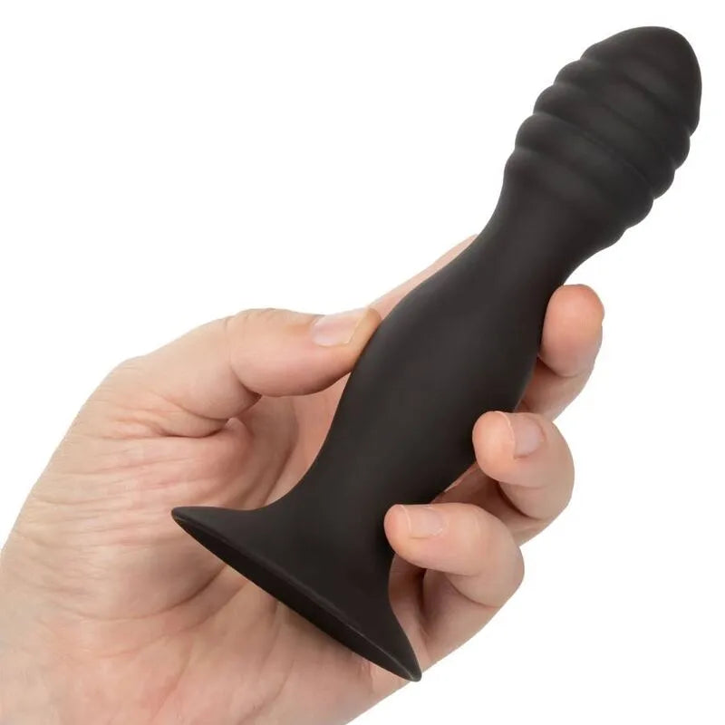 Plug Anal Silicone Nervuré Pour Débutants