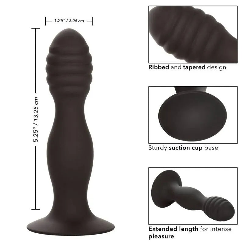 Plug Anal Silicone Nervuré Pour Débutants