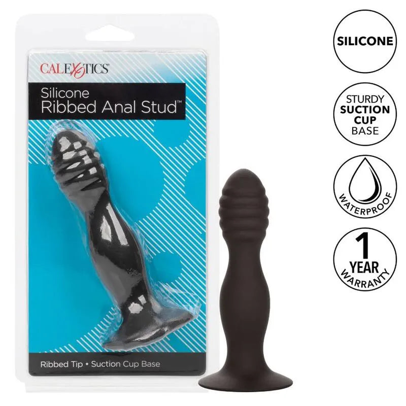Plug Anal Silicone Nervuré Pour Débutants