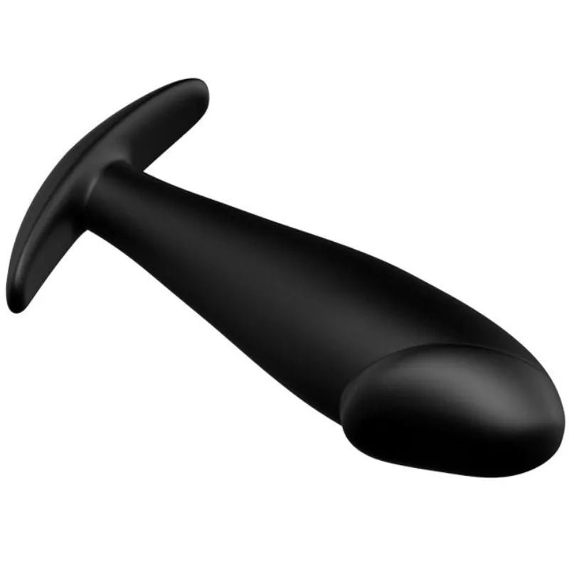 Plug Anal Silicone Noir Avec Poignée