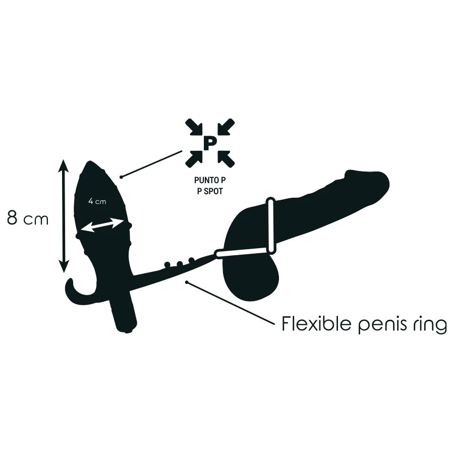 Plug Anal Vibrant Avec Anneau Pénien Tpr